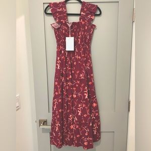 Hill House Ellie Nap Dress - Burgundy Botanical